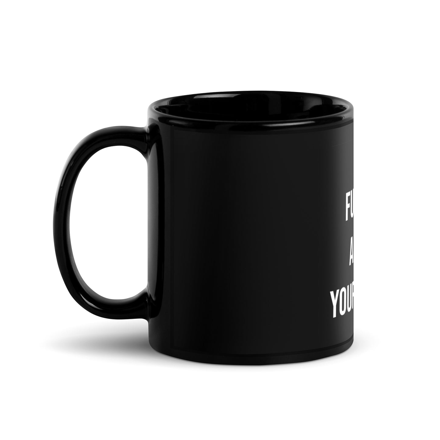 The FBANYF Black Glossy Mug